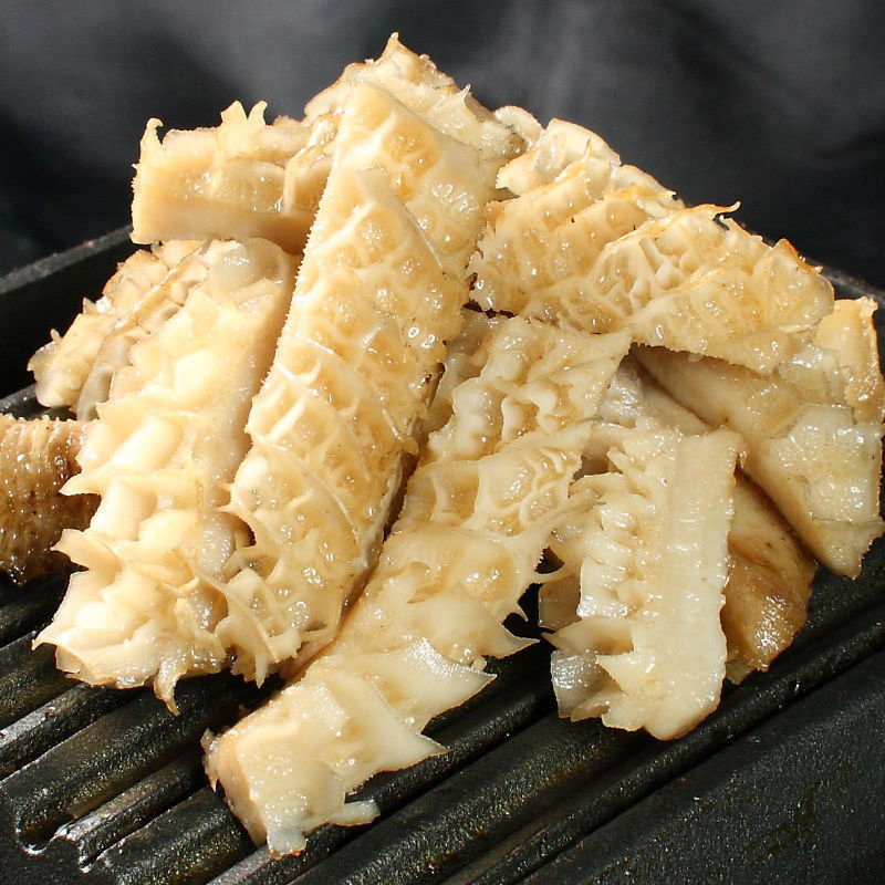 炭火ホルモン焼 牛ハチノス タレ 塩 健康美食 博多もつ鍋と炭火ホルモン焼 黄金屋