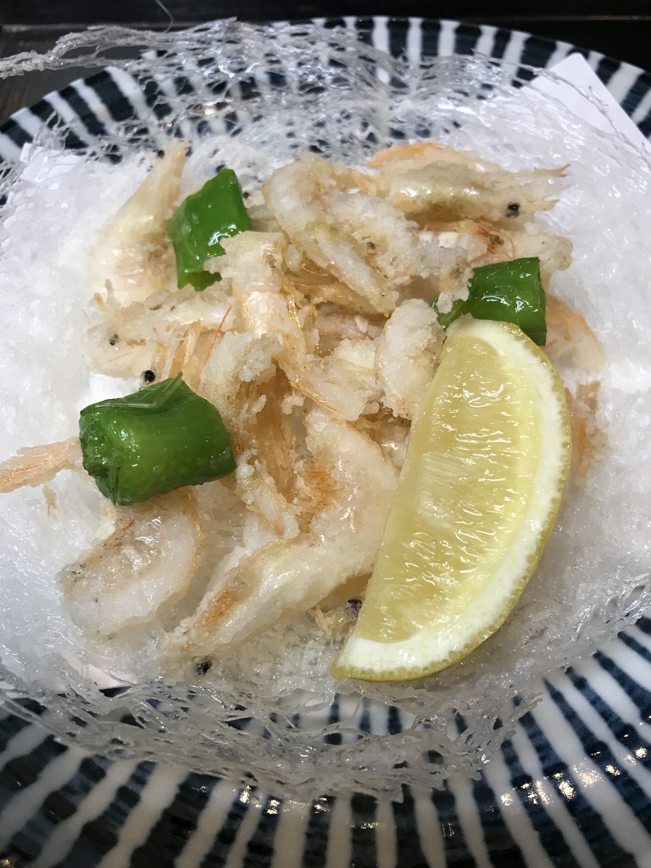 白海老の更紗揚げ 魚旬 浜松町店 ウオシュン ハママツチョウテン のメニュー 海鮮料理