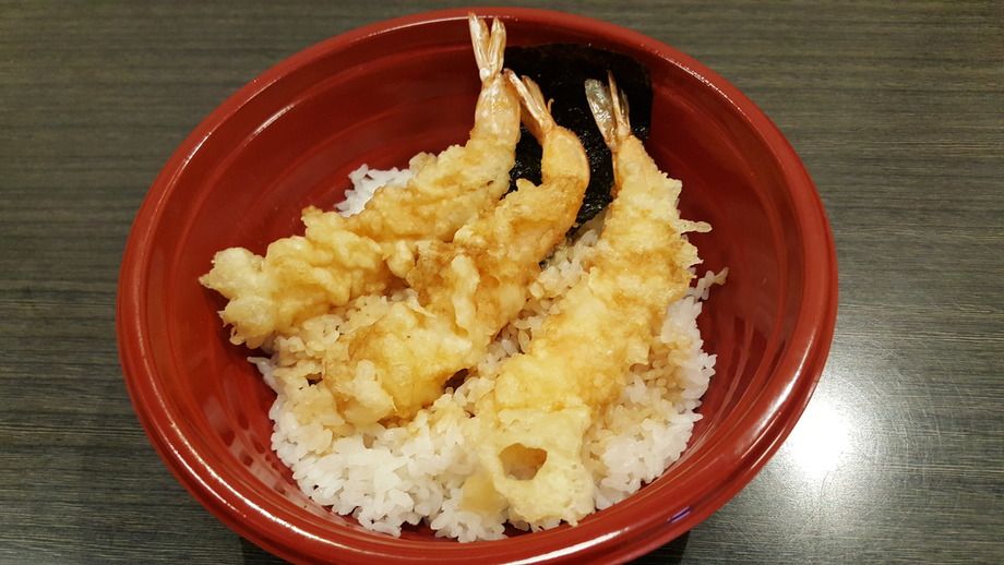天丼えび天三本