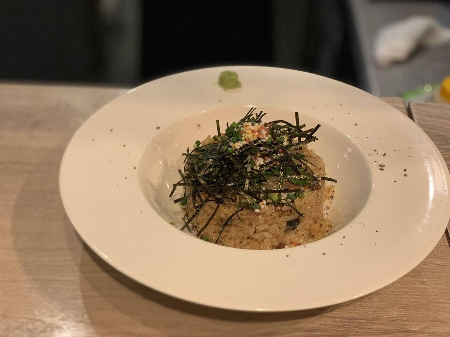 秋刀魚の洋風お茶漬け