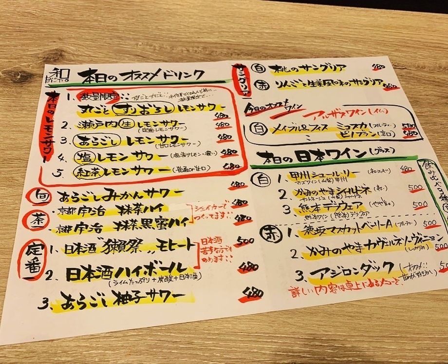 とある日のオススメドリンクです