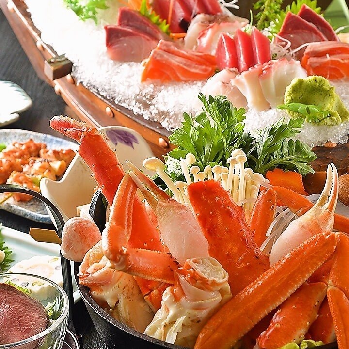 牛すき焼き 鯛のゆず鍋 蟹鍋 が選べるコース 2h飲み放題付き 和彩酒蔵だるま 八重洲地下街 わさいさかぐらだるま やえすちかがい の