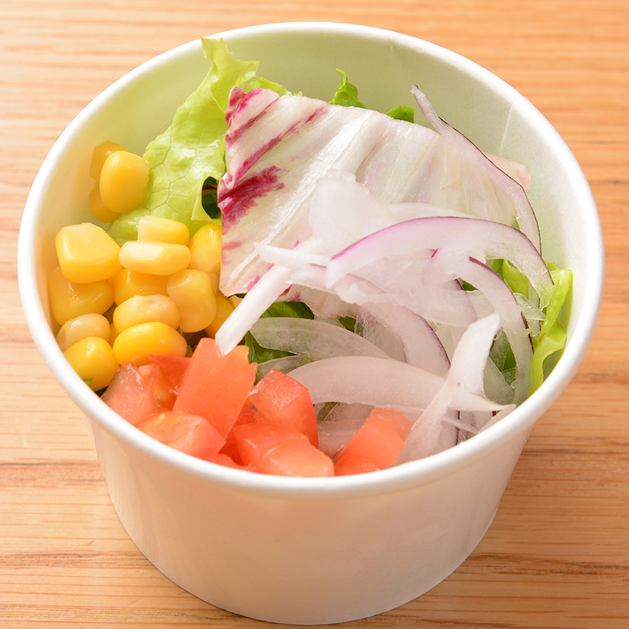 お持ち帰りオプション カップサラダ 神戸ビーフ食品直営店 鉄板焼 銀座8 ゴウベビーフショクヒンチョクエイテン テッパンヤキ ギンザ