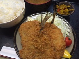 あじフライ定食