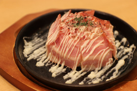 カマンベールマッシュポテトの鉄板焼き