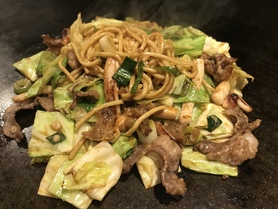 そばno.1!いかカスすじの焼そば 1100円