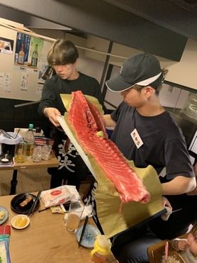 大迫力の本マグロの中落ち!予約制です!