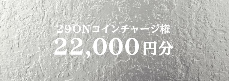 29ONコイン22,000円分チャージ権