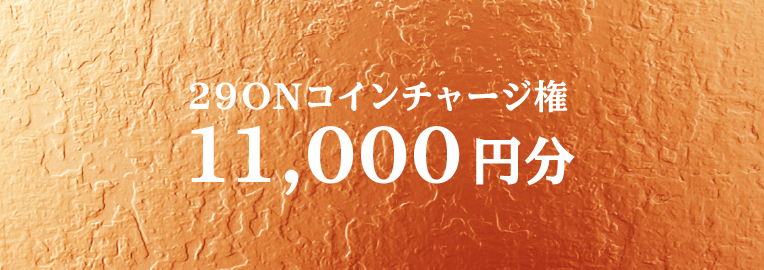 29ONコイン11,000円分チャージ権