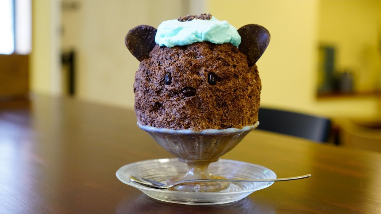 可愛いすぎるチョコミントかき氷 調布 ぱくぱくくもくま堂 Favy ファビー