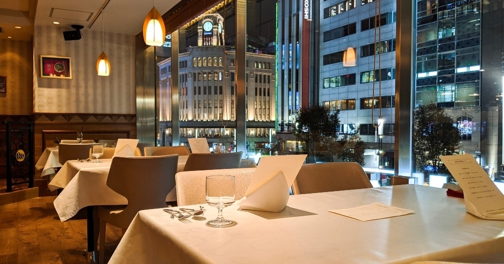 銀座の夜景を臨める窓際が特等席 敏腕シェフが腕を振るうディナーを Tcc Ginza の洋食 で Favy ファビー