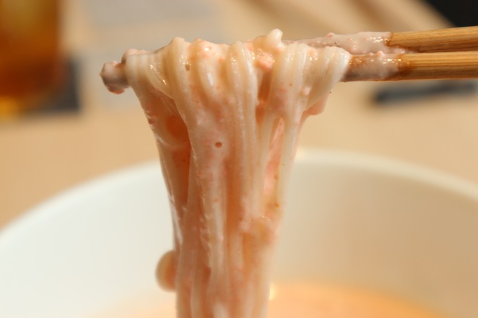 恵比寿のそうめん専門店『そそそ』の明太クリームそうめん