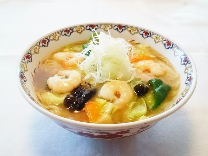 『幸来亭』の「蝦そば」