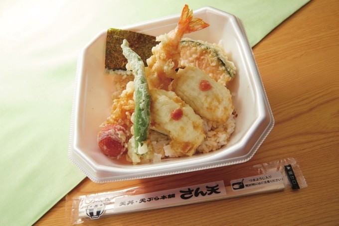 『天丼・天ぷら本舗 さん天』鱧と海老の天丼