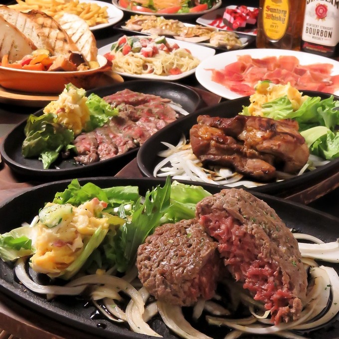 『鉄飯居酒屋 Grulli』の「メインが選べる!夏の得Grulliコース」「メインが選べる!夏の得Grulliコース」