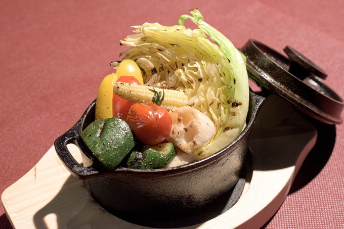『ハートランド』の「美肌野菜のハーブグリル」