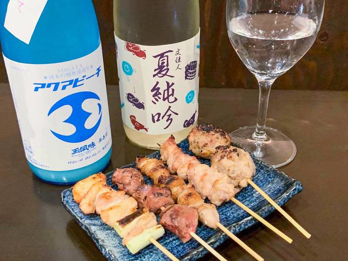 日本酒と焼鳥