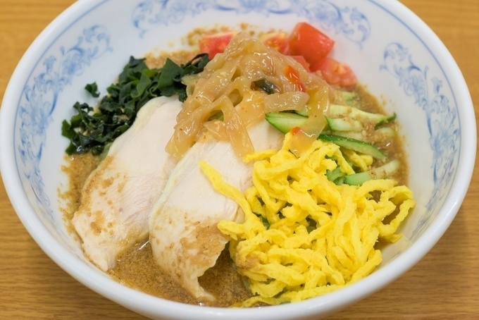 『福しん』の夏メニュー「冷やし中華(ゴマダレ)」