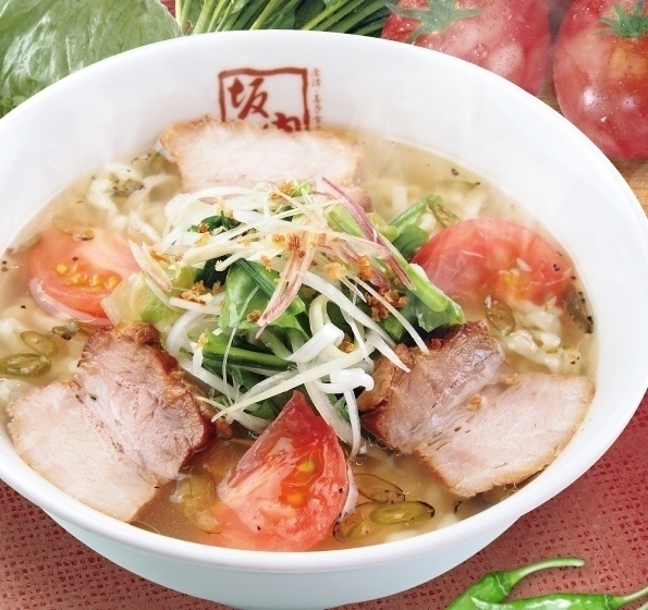 『喜多方ラーメン坂内』の「青唐うま塩ラーメン・夏」