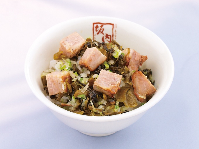 『喜多方ラーメン坂内』の「ミニ高菜焼豚ご飯」