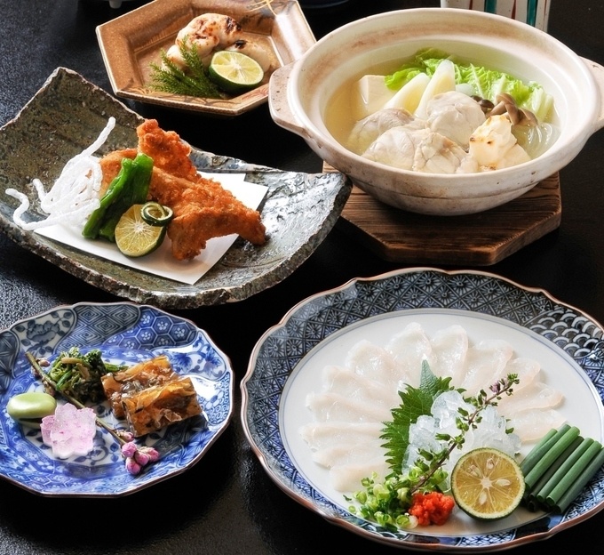 草庵、ききょうコース、ふぐ、すっぽん