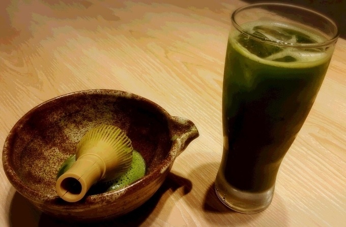 緑茶ハイ、火花、居酒屋、すしと炉端のお店火花