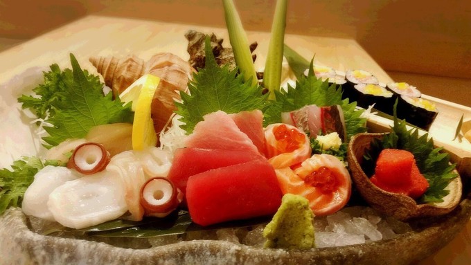 すしと炉端のお店火花、お刺身、鮮魚