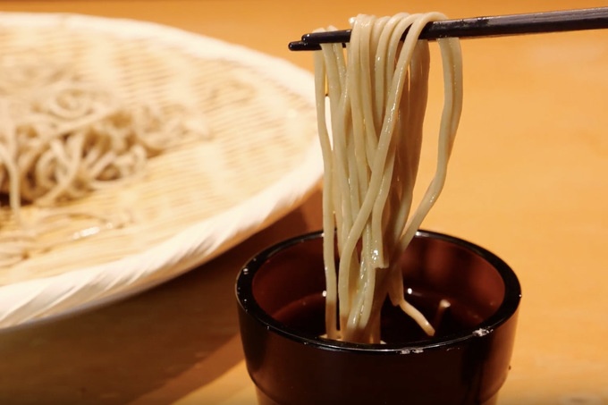 『天ぷら酒場新次郎』の蕎麦