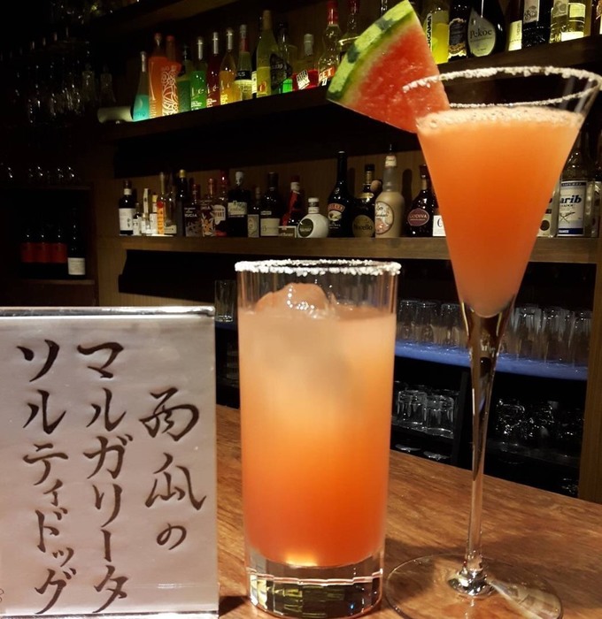 Barてつの西瓜マルガリータ