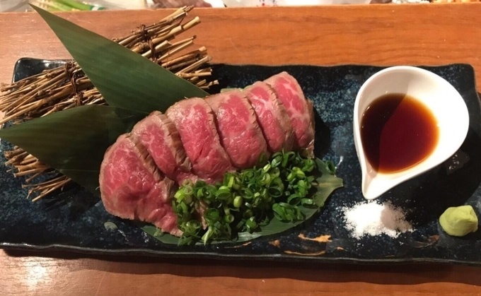 海月、和牛、和牛のたたき