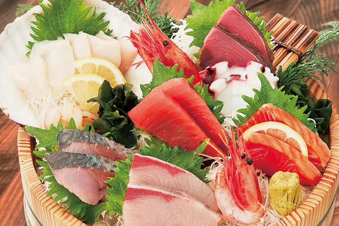 『大庄水産』の「刺身8点盛り」