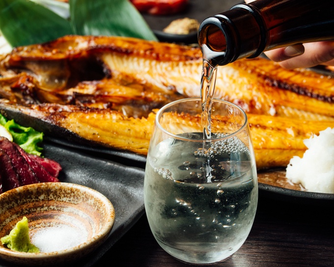 西池袋のひもの屋の日本酒
