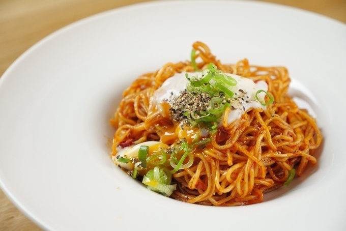 ホンビーノ リダイン銀座 ホンビノス貝の出汁を使った「〆用パスタ」の写真