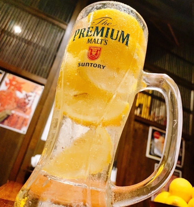 最強レモンサワーとジョニーのからあげ