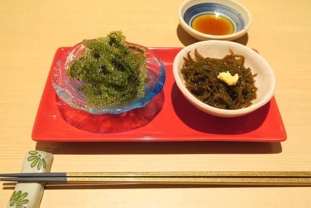 しゃぶ邸 よろこび 池袋店の先付け二種盛り
