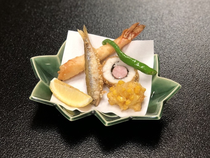 京都・北大路にある京料理・会席料理『照月』の焼き物、揚げ物