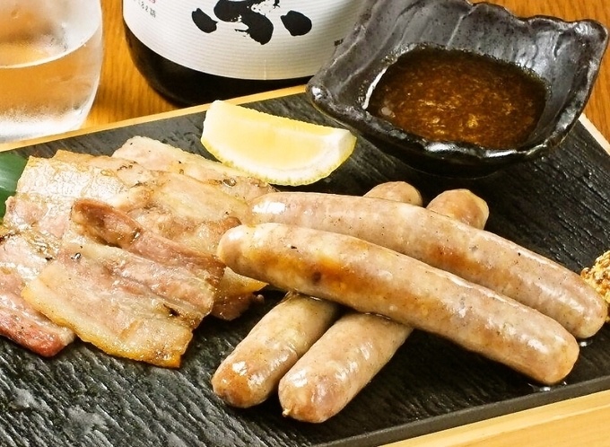 創作酒庵 彩蔵 南浦和店、宮崎県あじ豚&生ウィンナー