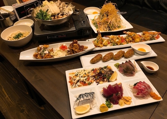 練馬にある居酒屋『ネリマノダイコンヤ』のコース集合写真