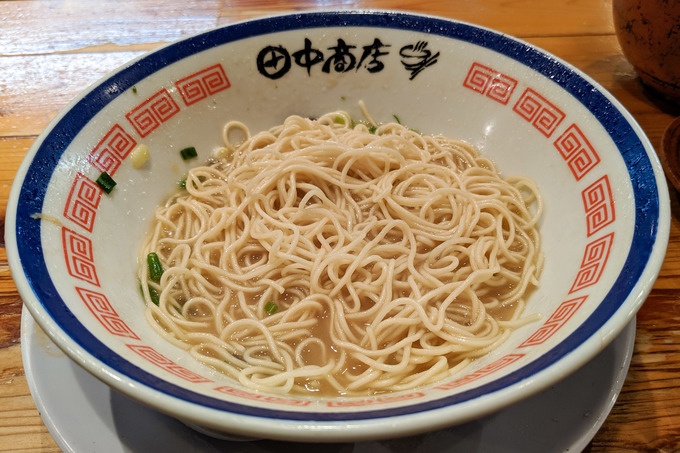 六町で深夜のラーメン『田中商店』「チャーシュー麺」商品写真「替玉」