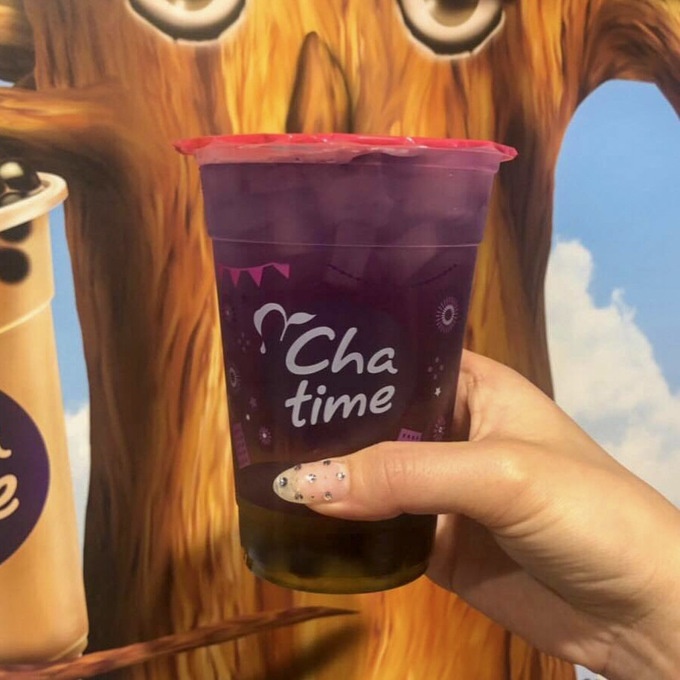 渋谷タピオカ『Chatime』の「バタフライピーパッションフルーツ」