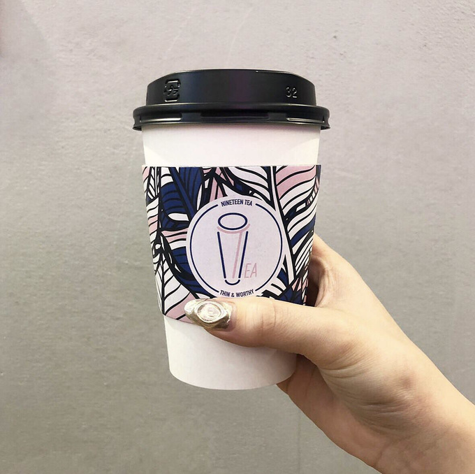 渋谷タピオカ 『19TEA』の「黒糖タピオカミルクティー(HOT)」