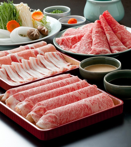 しゃぶ禅 四谷店、黒毛和牛部位3種食べ比べ