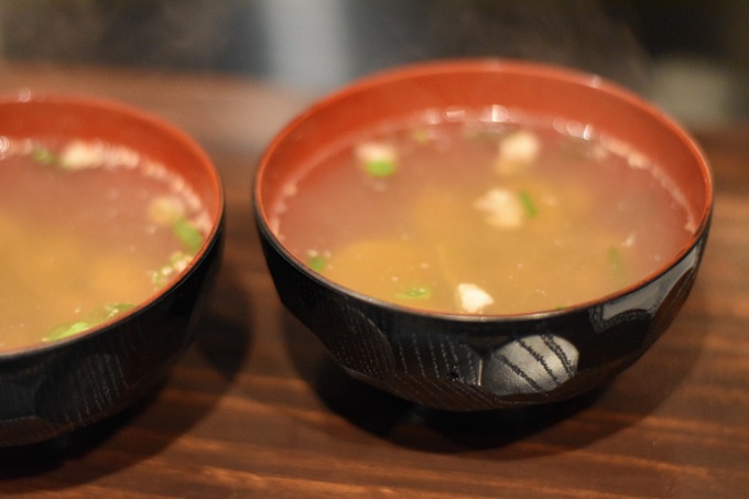 旨焼もぐり、肉吸い