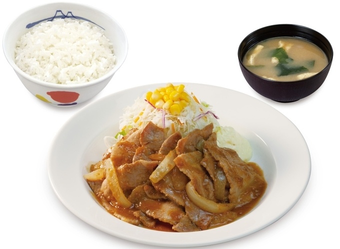 全国チェーン松屋「豚肩ロースの生姜焼定食」
