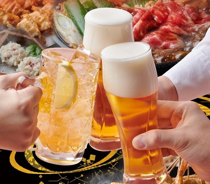 全国チェーン居酒屋『かごの屋』の乾杯写真
