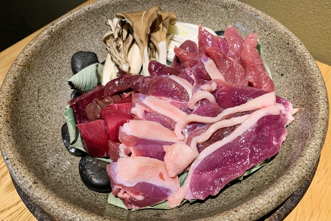 『酒蔵玉乃光』京鴨石焼き 全部盛り合わせ