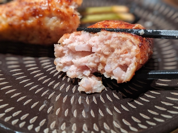 串焼博多松介 恵比寿店 松介特製ねり 断面