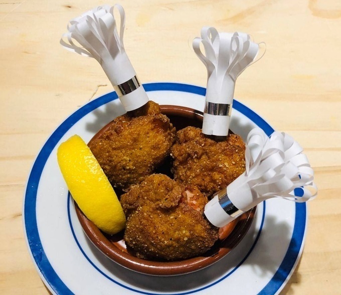 飯田橋のバル『スペイン酒場P』の「若鶏のチュリッパーノ」