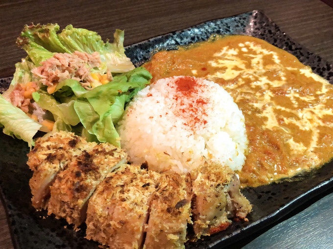 居酒屋 忍者屋敷 NINJA CASTLE 浅草、揚げないロースカツカレー