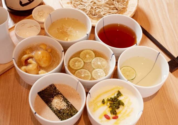 しゃぶしゃき綾邸、手打ち蕎麦、つけダレ